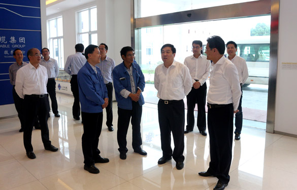 2016年10月18日，，，，，常州市委常委、常务副市长曹佳中来大宝娱乐电缆调研
