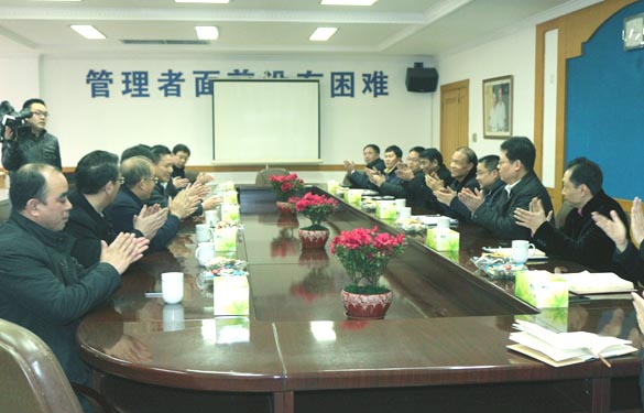 溧阳市委书记蒋锋一行来大宝娱乐电缆新春走访