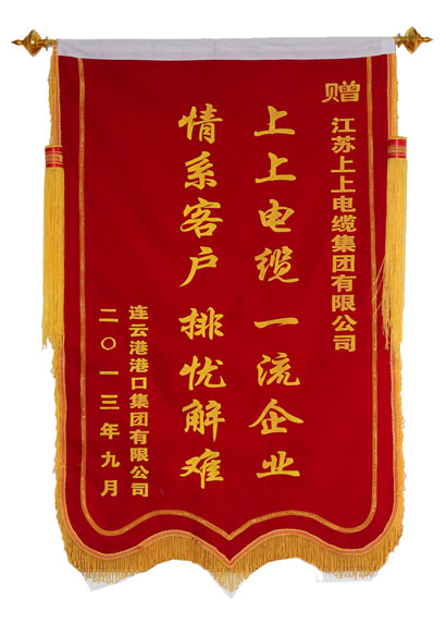 大宝娱乐电缆获用户赠锦旗致谢