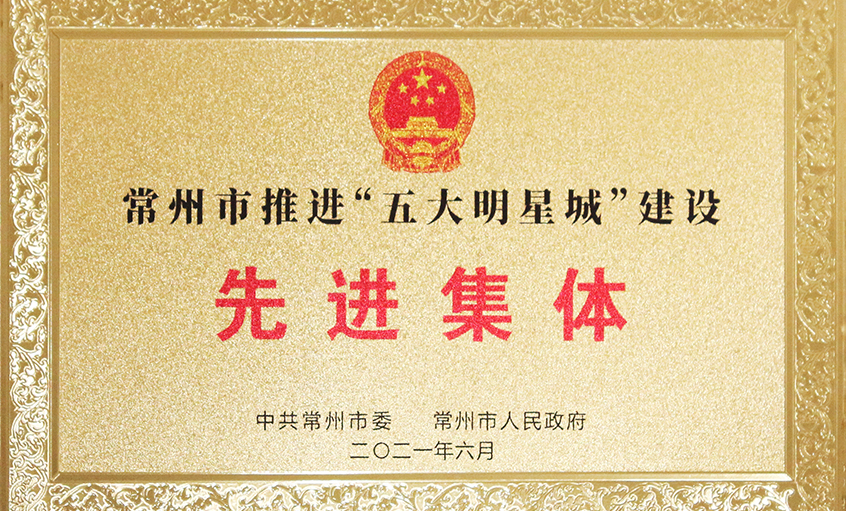 大宝娱乐电缆荣获常州市推进“五大明星城”建设先进整体