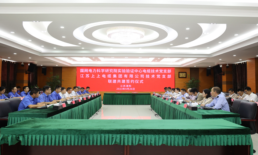 联建共建聚协力 党建引领促生长 ——国网电力科学研究院实验验证中心电缆手艺党支部与大宝娱乐电缆手艺党支部共建签约
